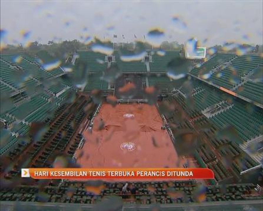 Hari kesembilan Tenis Terbuka Perancis ditunda