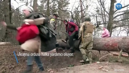 Irpin’de Halk Kenti Terk Ediyor