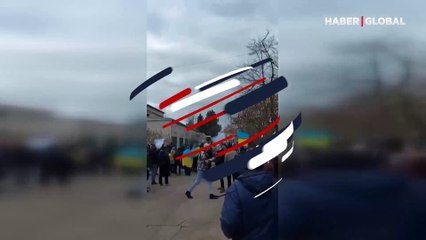 Herson'da protesto gerçekleştiren sivillere ateş açıldı