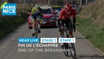 Fin de l'échappée / End of the breakaway - Étape 1 / Stage 1 - #ParisNice2022