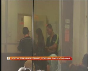 Ugutan bom dalam pesawat, pengarah syarikat didakwa