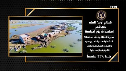 جهود أجهزة وزارة الداخلية على مستوى الجمهورية فى مجال الأمن العام خلال شهر