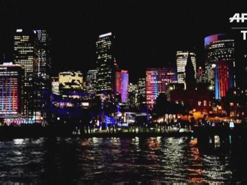 Sydney's iconic opera house illuminated for annual light show