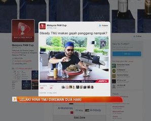 Lelaki hina TMJ direman dua hari