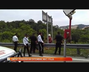 Empat penjenayah ditembak mati polis
