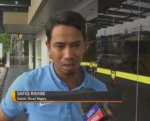 Safiq Rahim tidak bersama skuad negara