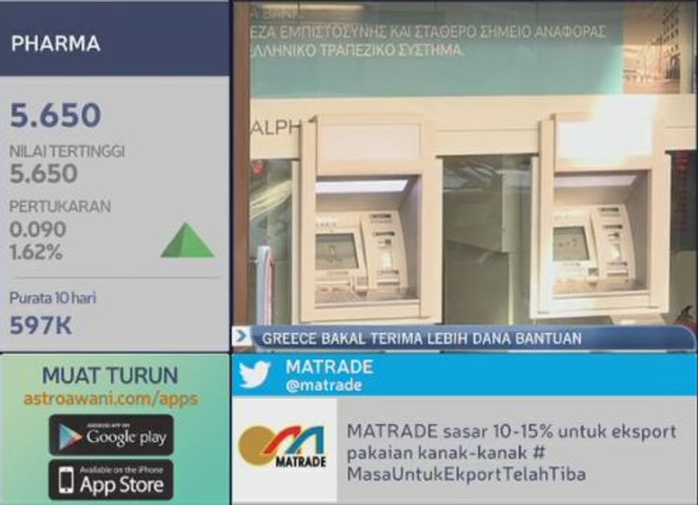 Greece bakal terima lebih dana bantuan