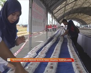 Tkitchen catat rekod susun nasi dagang terpanjang