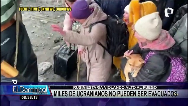 Rusia reanuda ataques contra Ucrania, tras frustrada evacuación de civiles