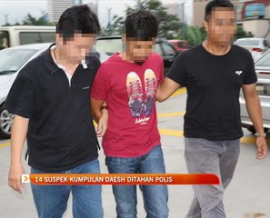 14 suspek kumpulan daish ditahan polis