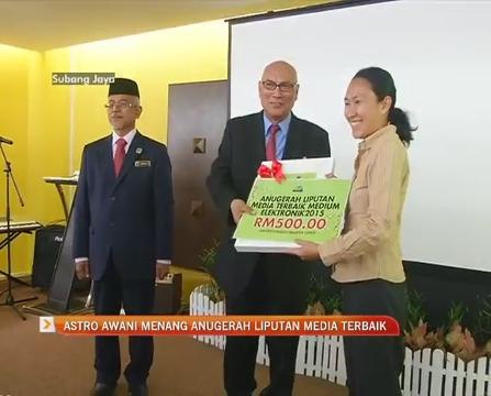 Astro AWANI menang anugerah liputan media terbaik