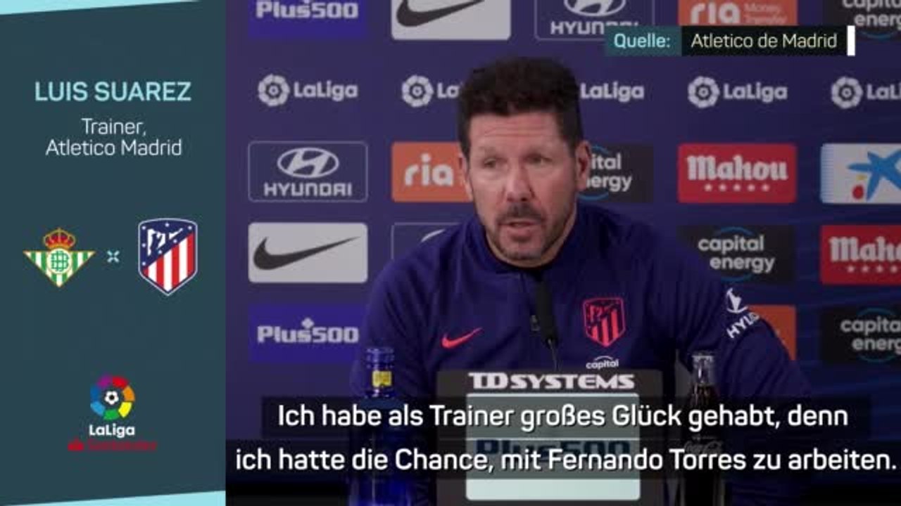 Simeone: 'Großes Glück' Torres trainiert zu haben