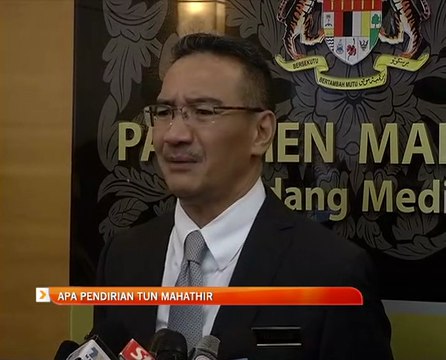 Apa sebenarnya pendirian Tun Mahathir? - Hishammuddin