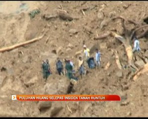 Puluhan hilang selepas insiden tanah runtuh