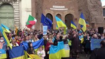 Roma, gli ucraini in piazza: 