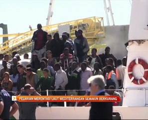 Pelarian merentasi Laut Mediterranean semakin berkurang