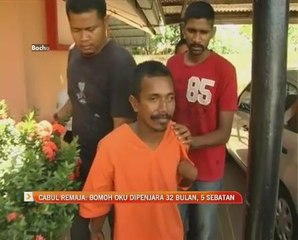 Cabul remaja: Bomoh OKU dipenjara 32 bulan, 5 sebatan