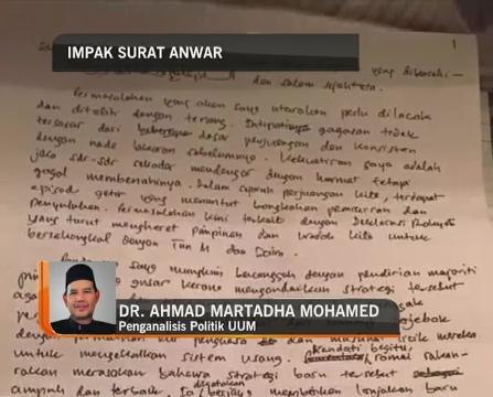 Penganalisis: Impak surat Anwar Ibrahim