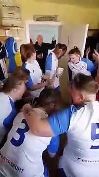 Célébration victoire ! ES Tourville / FC Dieppe (championnat R2F le 06/03/2022)