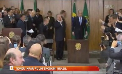 Michel Temer ikrar pulih ekonomi Brazil