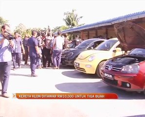 Kereta klon ditawar RM10 ribu untuk tiga buah