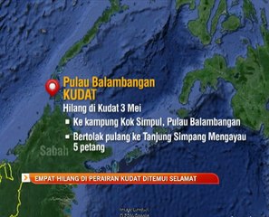 4 hilang di perairan Kudat ditemui selamat