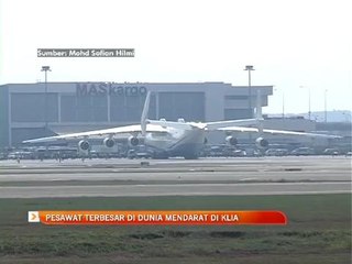 Pesawat terbesar di dunia mendarat di KLIA