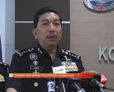 Operasi SAR nahas helikopter ditamatkan