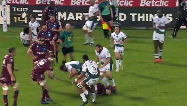 TOP 14 - Essai de Antoine HASTOY (SP) - Union Bordeaux-Bègles - Section Paloise - J20 - Saison 2021/2022