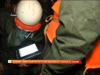 Korban tanah runtuh di Fujian meningkat kepada 41 orang