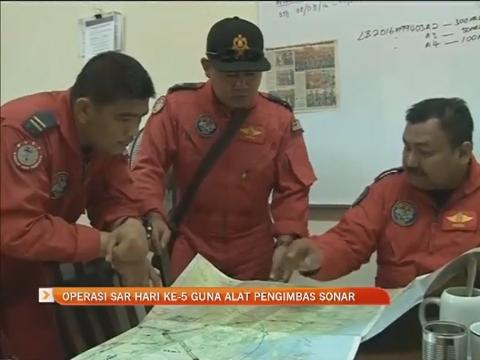 Operasi SAR heri ke-5 guna alat pengimbas sonar