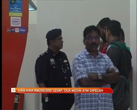 Kira-kira RM200,000 lesap, dua mesin ATM dipecah