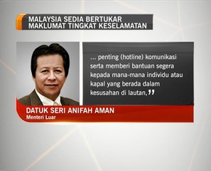 Malaysia sedia bertukar maklumat tingkat keselamatan