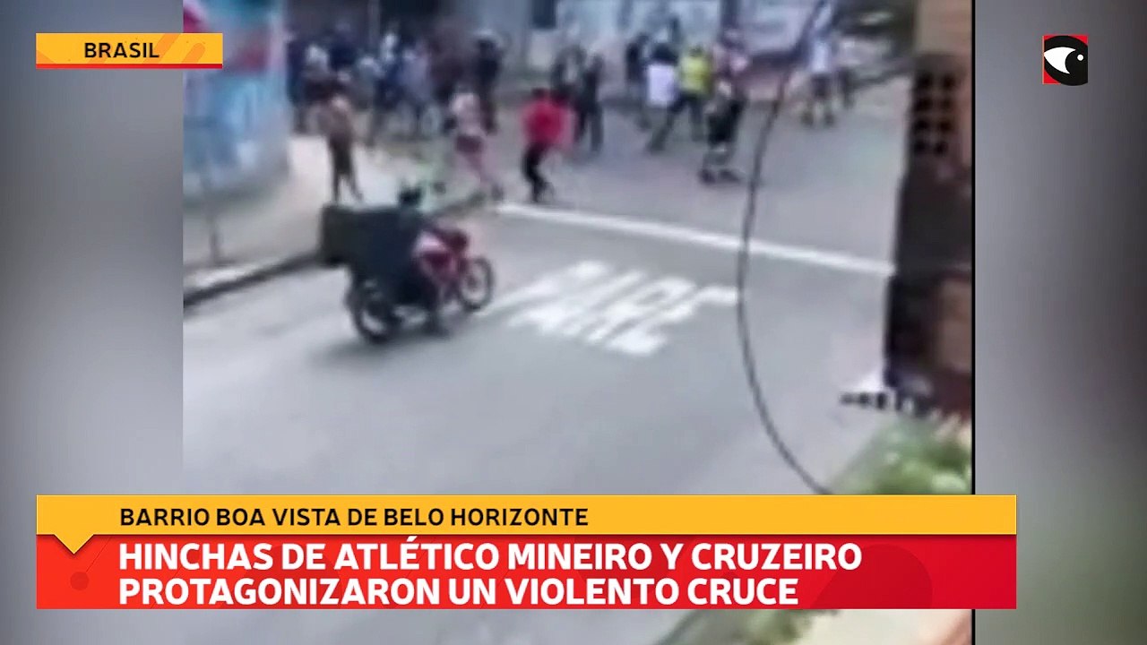 Hinchas de Atlético Mineiro y Cruzeiro protagon...
