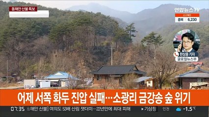 동해안 산불 나흘째…오늘 주불 진화 총력