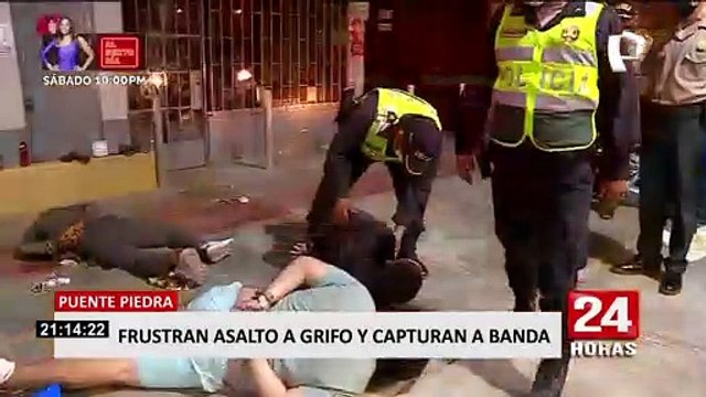 Puente Piedra: policías frustran robo en grifo y detienen a delincuentes