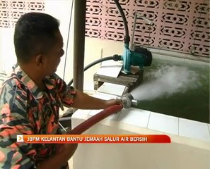 JBPM Kelantan bantu jemaah salur air bersih