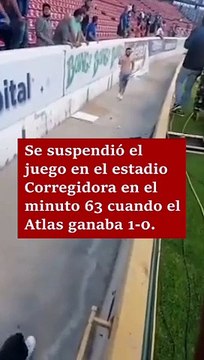 Violencia entre aficionados en partido de Atlas y Querétaro