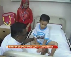 Murid tahun 1 dipatuk ular di tandas sekolah