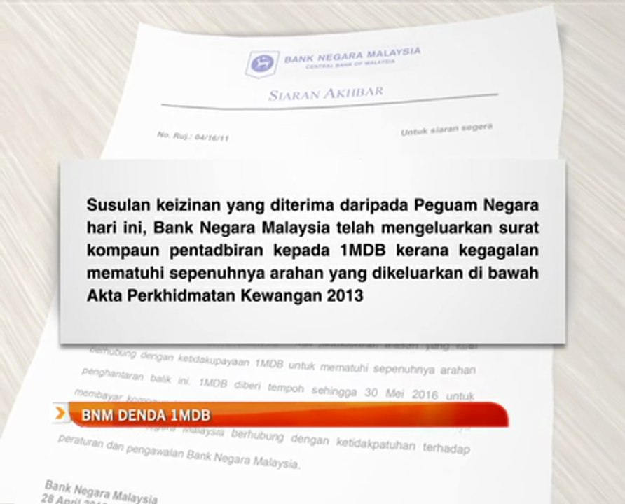 BNM denda 1MDB