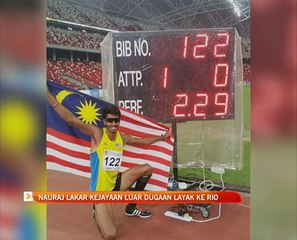 Nauraj lakar kejayaan luar dugaan layak ke Rio