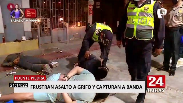 Puente Piedra: policías frustran robo en grifo y detienen a delincuentes