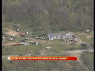 Bunuh lapan keluarga: Polis buru besar-besaran