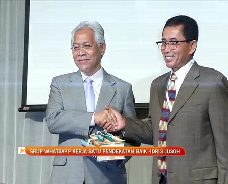 Grup WhatsApp satu pendekatan yang baik - Idris Jusoh