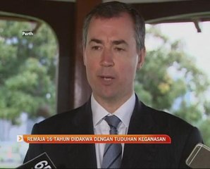 Remaja 16 tahun didakwa dengan tuduhan keganasan