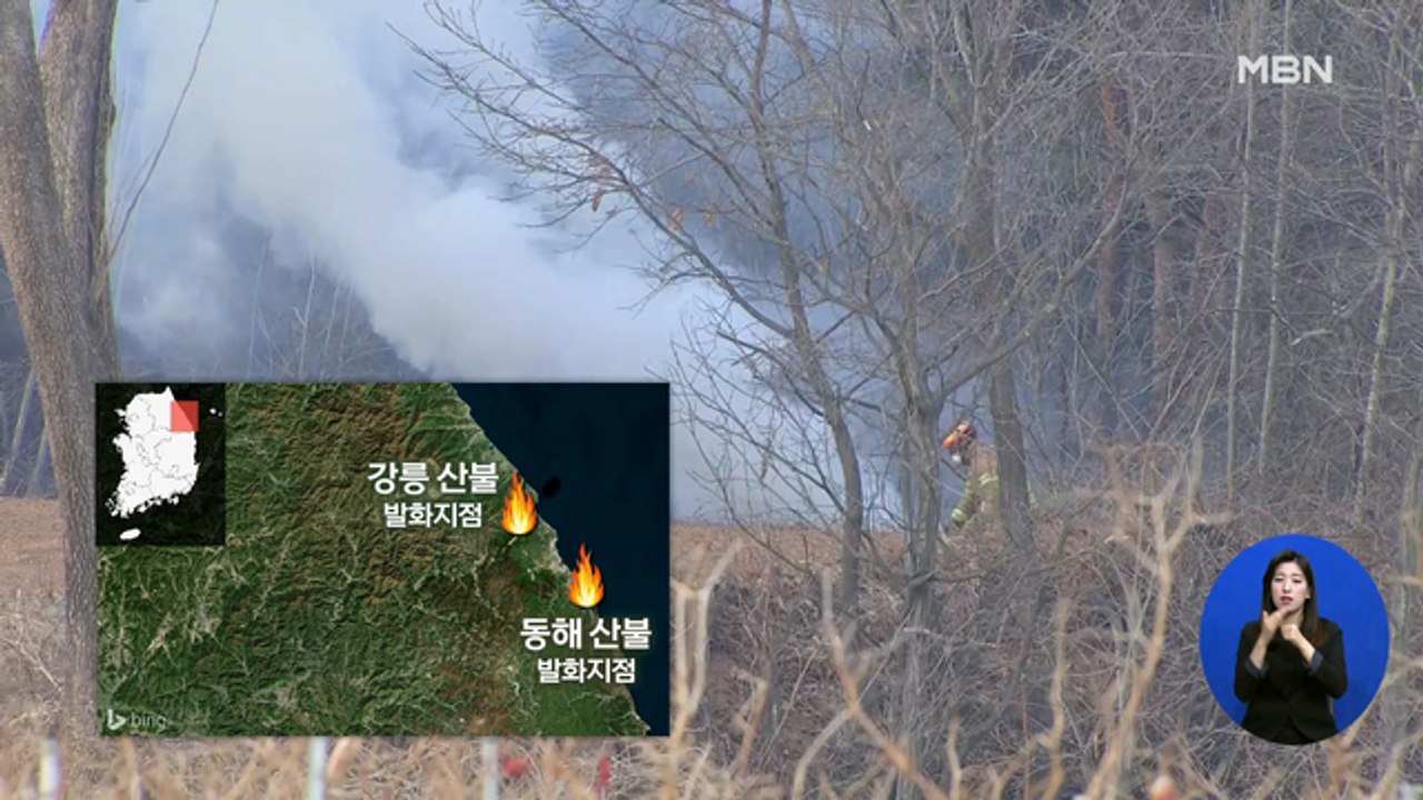 강릉·동해 산불 나흘째 계속…진화율 50%