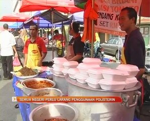 Semua negeri perlu larang penggunaan polisterin