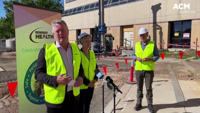 Health minister takes tour of Bendigo Health's day rehabilitation centre site