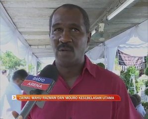 Zainal mahu Razman dan Mouro kesebelasan utama