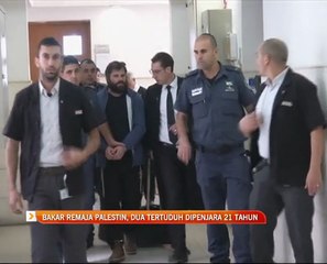 Bakar remaja Palestin, dua tertuduh dipenjara 21 tahun